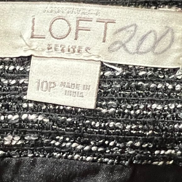 📌Loft Easy to Combine Mini Skirt Black and White with some Silver Sparkle - Picture 12 of 13